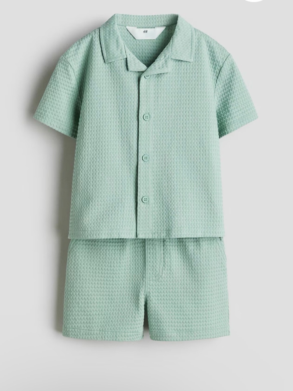 H&M 2-PIECE SHIRT AND SHORTS SET